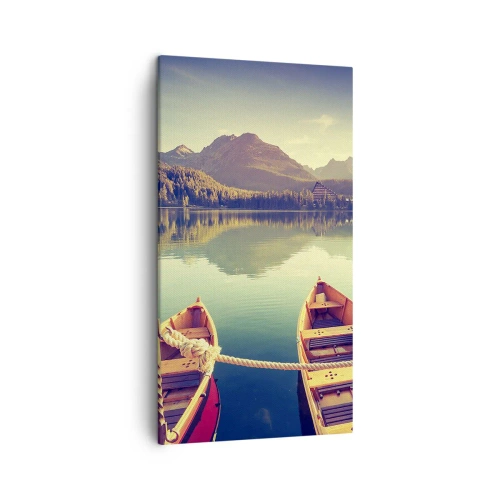 Quadro em tela - Viver de acordo com as suas leis - 45x80 cm