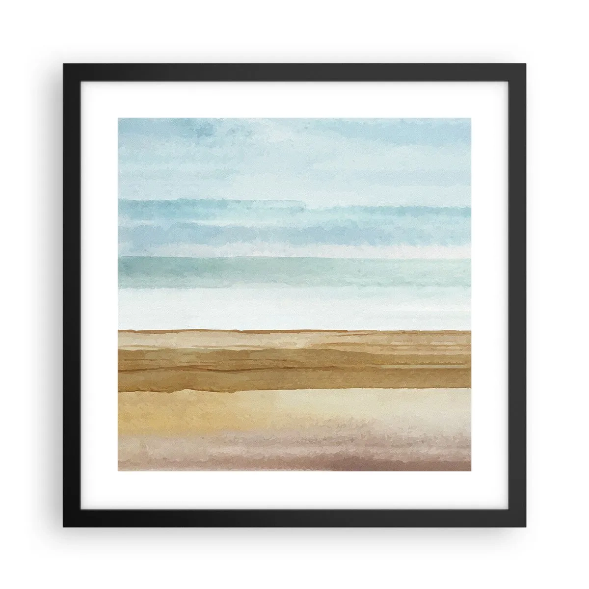 Pôster com moldura preta - Serenidade - 40x40 cm