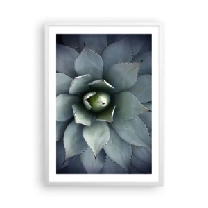 Pôster em moldura branca - Atrai e adverte - 50x70 cm