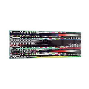 Quadro em vidro - A imagem da realidade - 90x30 cm