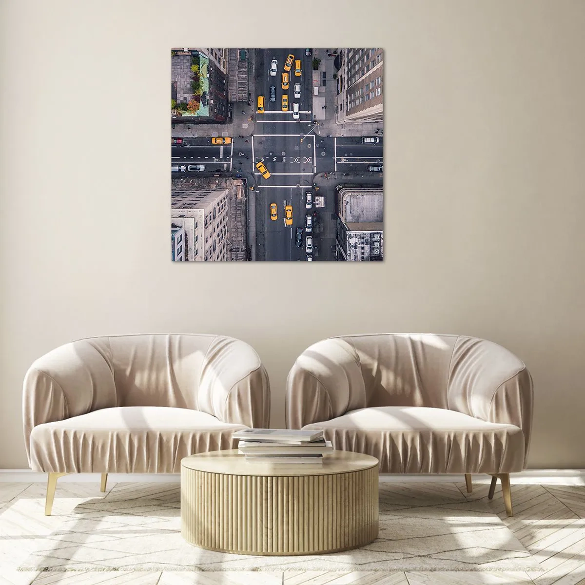 Quadro em vidro - Escolha simples - 70x70 cm