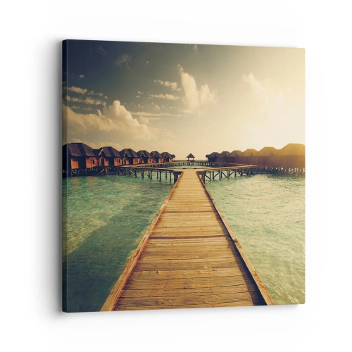 Quadro em tela - Um convite caloroso - 30x30 cm