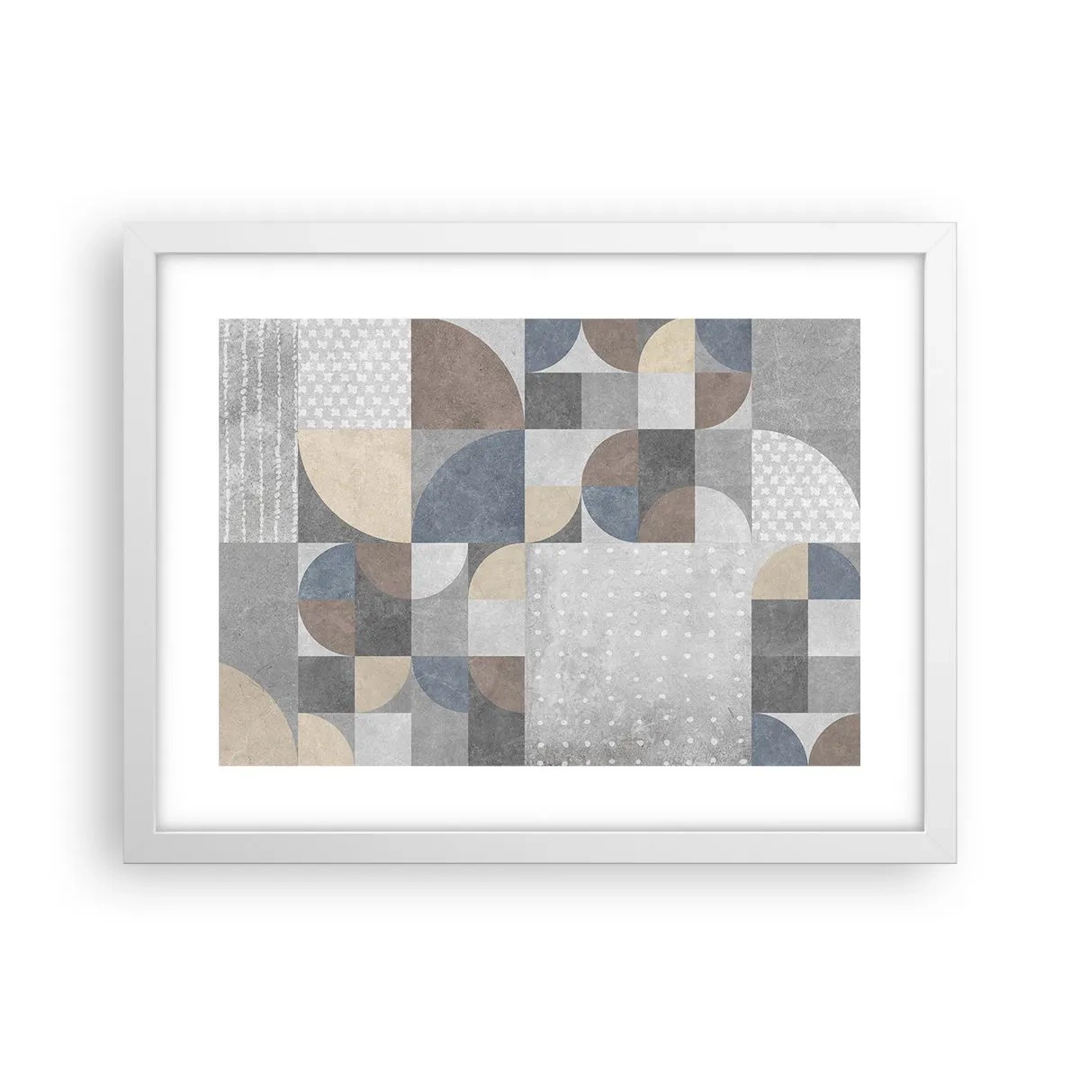 Pôster em moldura branca - Fantasia cerâmica - 40x30 cm