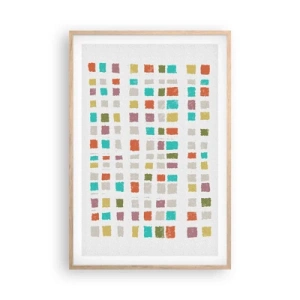 Pôster com moldura de carvalho claro - Jogo desconhecido - 61x91 cm