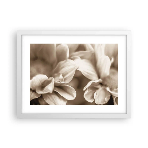 Pôster em moldura branca - Gentil como um sorriso - 40x30 cm