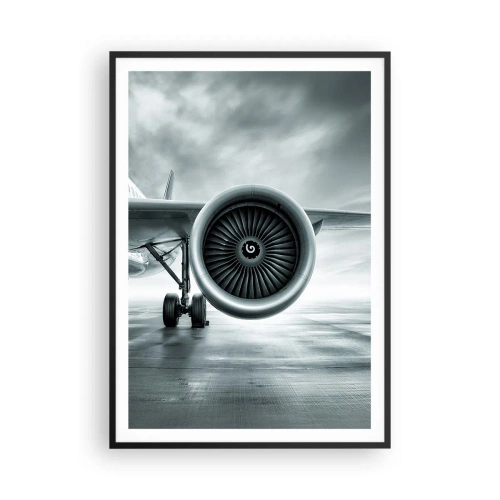 Pôster com moldura preta - Há poder! - 70x100 cm