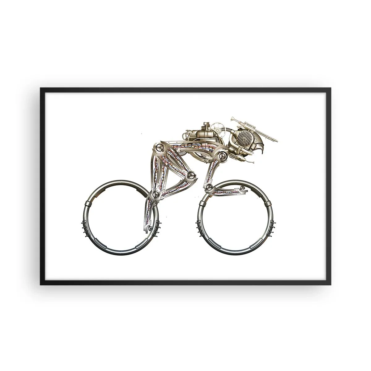 Pôster com moldura preta - Uma ótima máquina - 91x61 cm