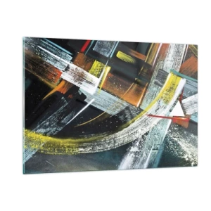 Quadro em vidro - Energia de movimento - 120x80 cm