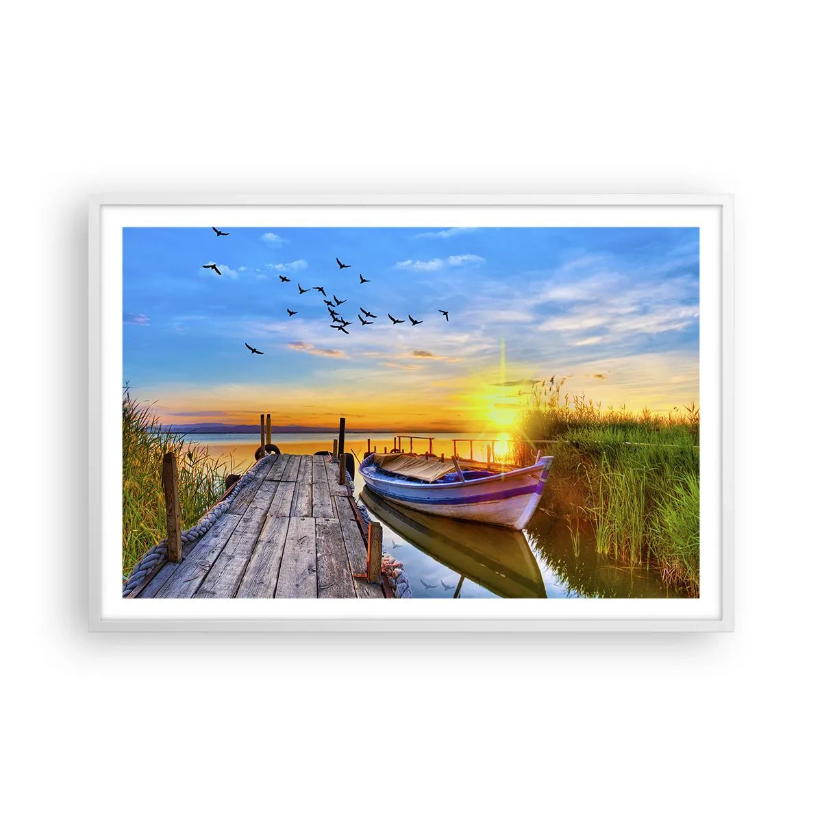 Pôster em moldura branca - Adeus, até amanhã - 91x61 cm