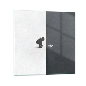 Quadro em vidro - Grande expedição - 50x50 cm