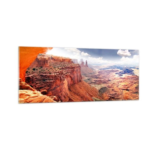Quadro em vidro - Esculpido pela própria natureza - 100x40 cm
