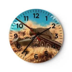 Relógio de parede - Relógio em vidro - Imbatível - 40x40 cm