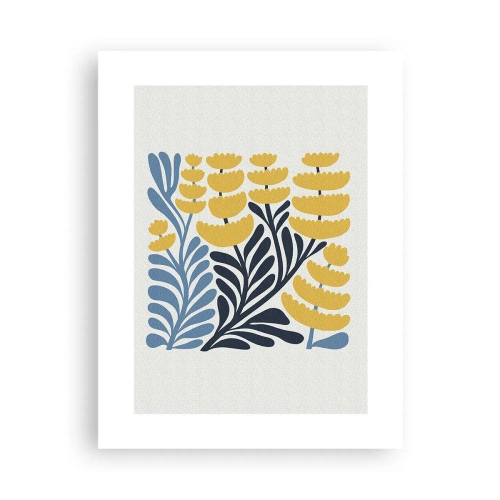 Pôster - Canteiro de flores ensolarado - 30x40 cm
