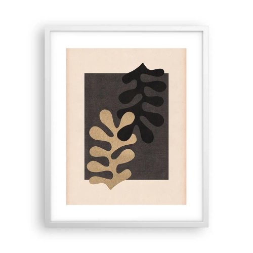 Pôster em moldura branca - Ausência e complemento - 40x50 cm