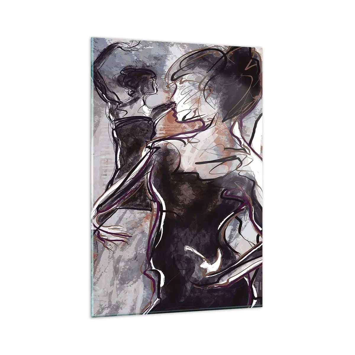 Quadro em vidro - Deixar-se levar pela música - 80x120 cm