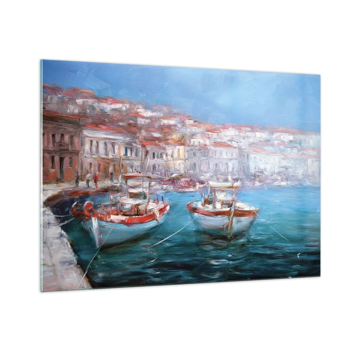 Quadro em vidro - Baía italiana - 100x70 cm