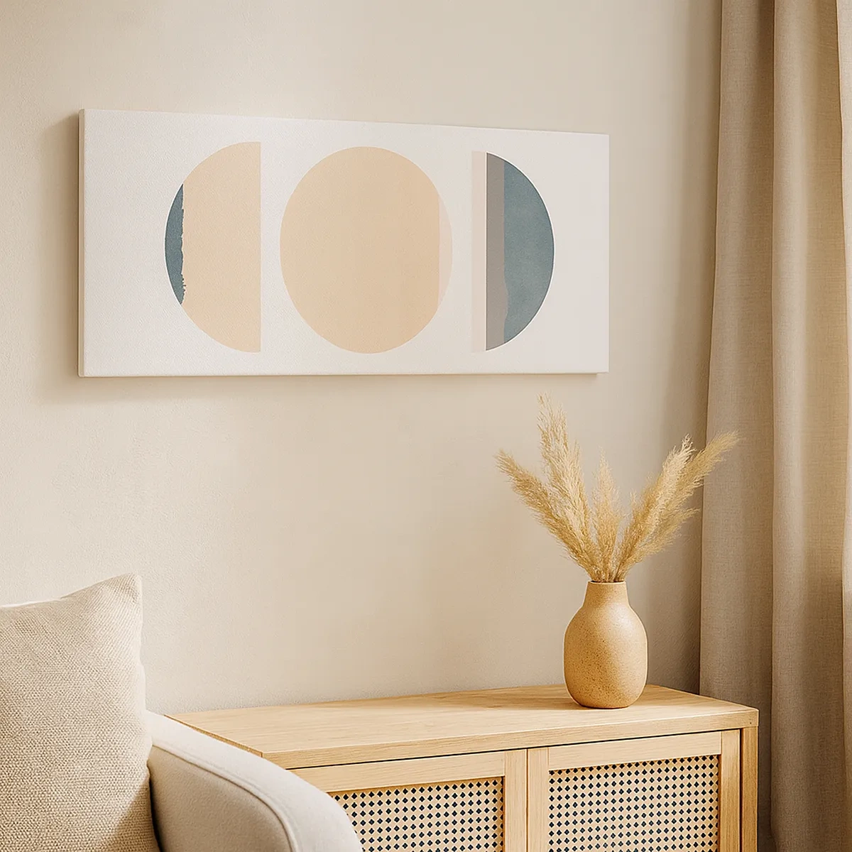 Quadro em tela - Círculo entre círculos - 30x30 cm