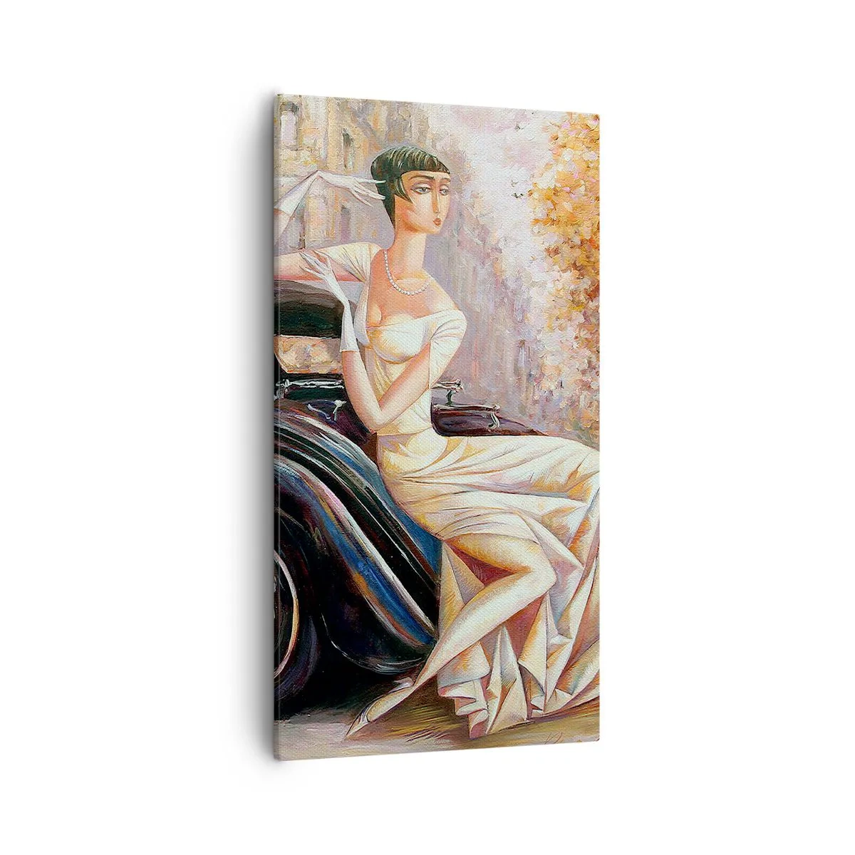 Quadro em tela - Elegância retro - 55x100 cm