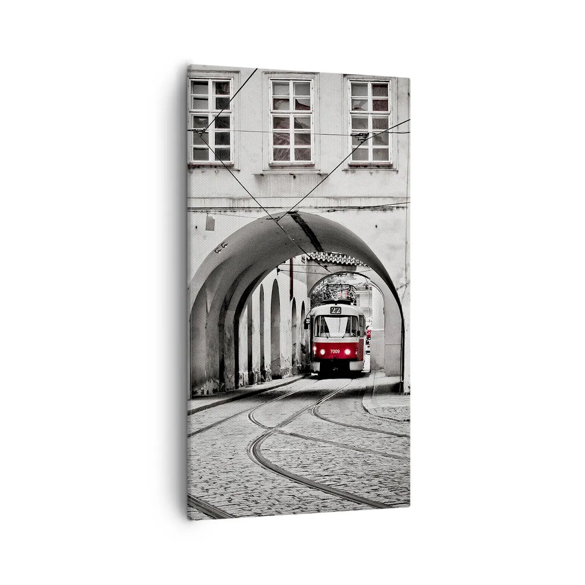 Quadro em tela - Através do labirinto urbano - 55x100 cm