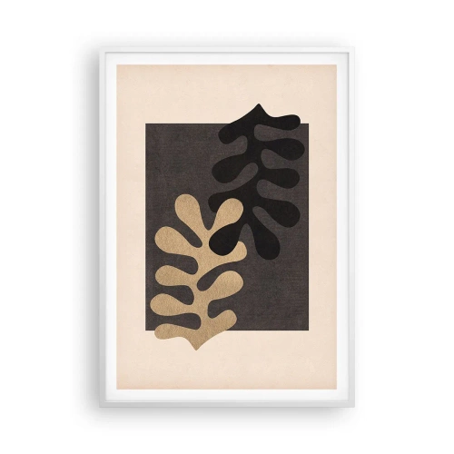 Pôster em moldura branca - Ausência e complemento - 70x100 cm