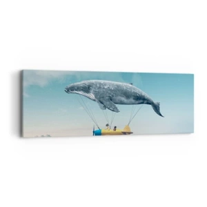 Quadro em tela - Por que não? - 90x30 cm