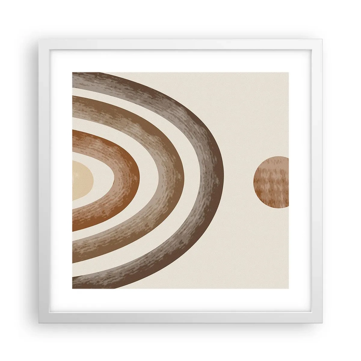 Pôster em moldura branca - Numa galáxia muito distante - 40x40 cm