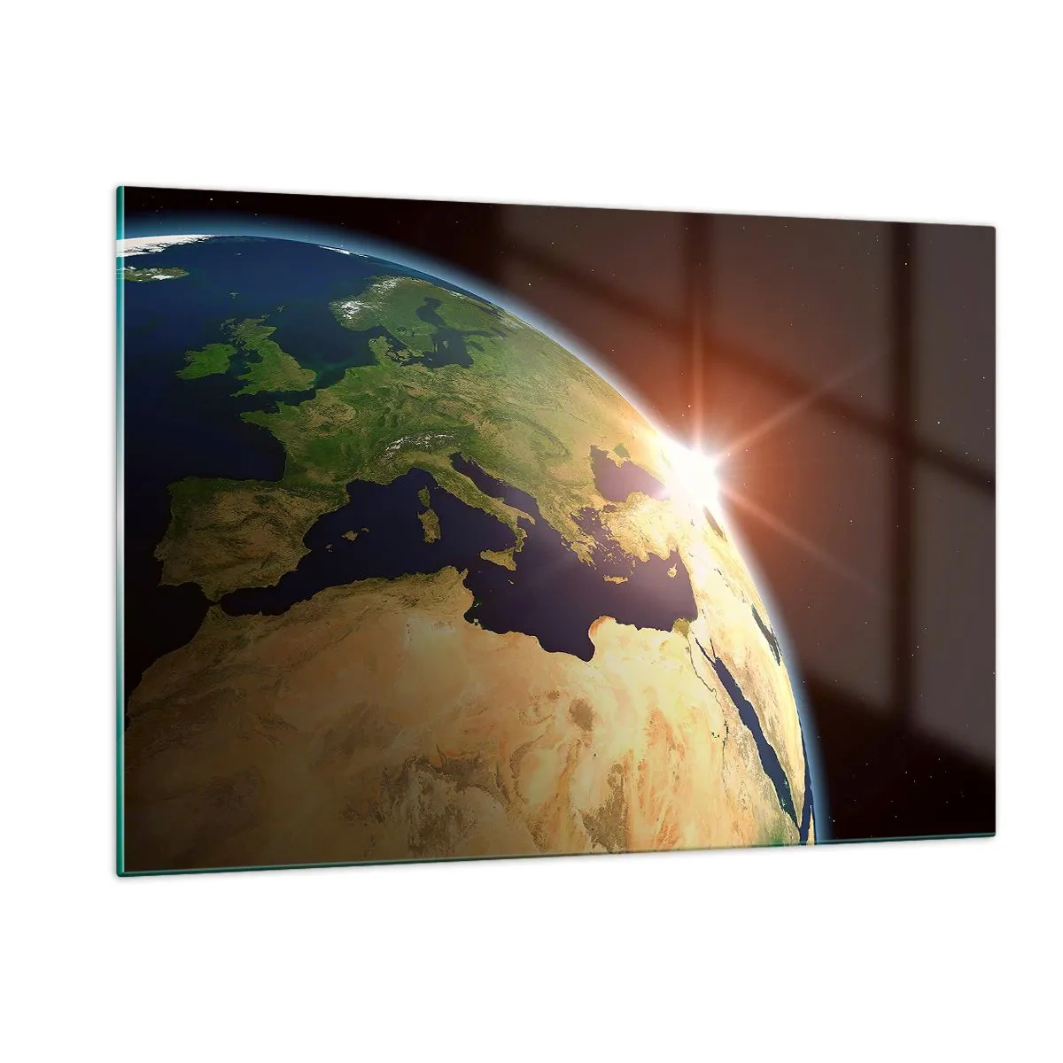 Quadro em vidro - Nascer do Sol - 120x80 cm