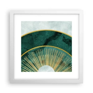 Pôster em moldura branca - Outro sistema solar - 30x30 cm