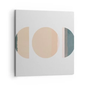 Quadro em tela - Círculo entre círculos - 50x50 cm