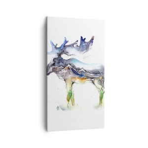 Quadro em tela - O herói do conto de inverno - 45x80 cm