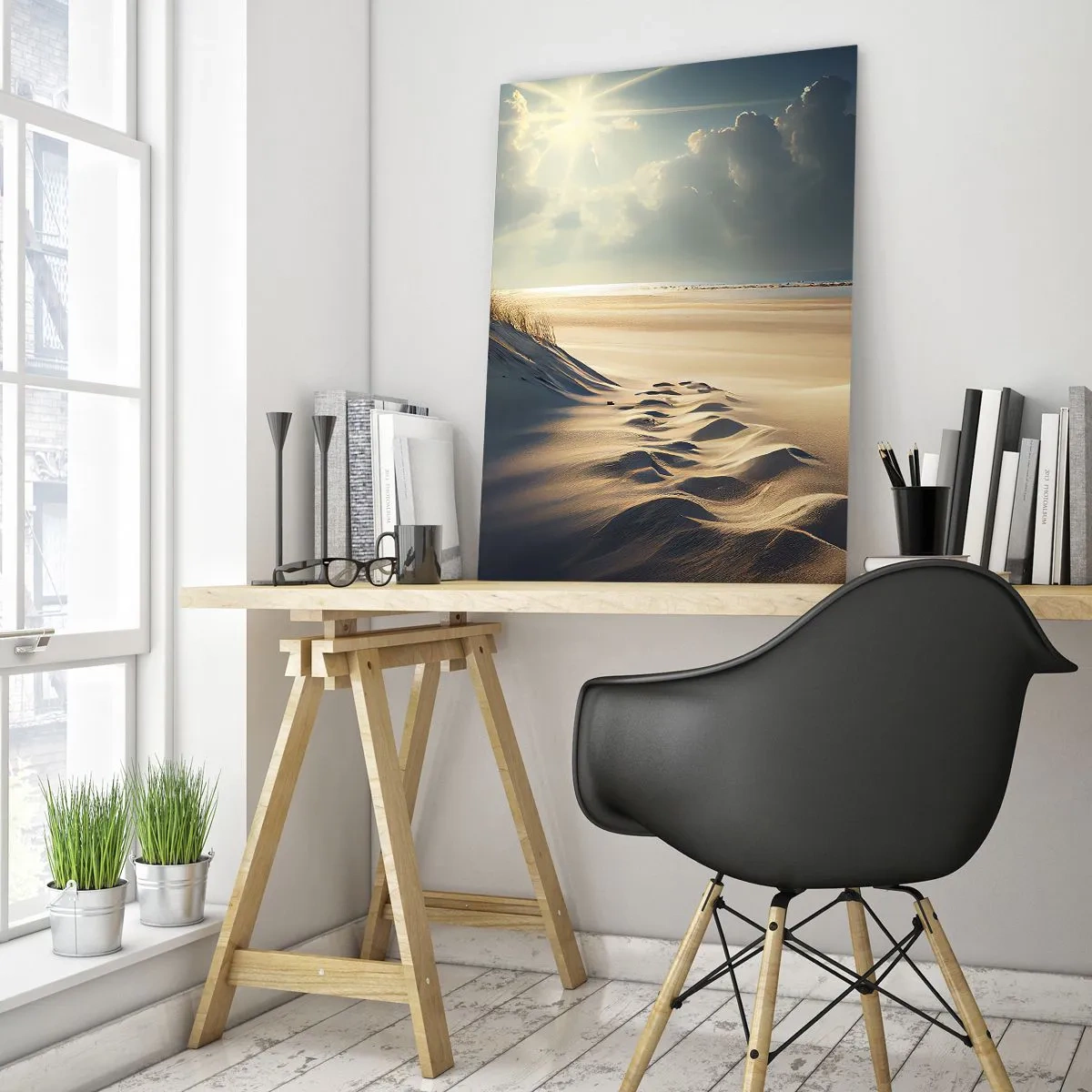 Quadro em vidro - Uma paisagem relaxante - 50x70 cm