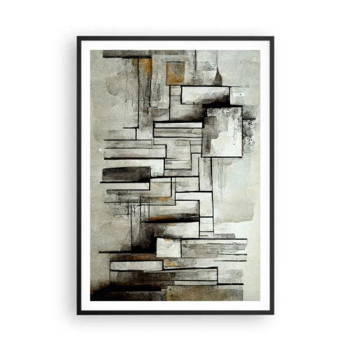 Pôster com moldura preta - O poder da simplicidade - 70x100 cm