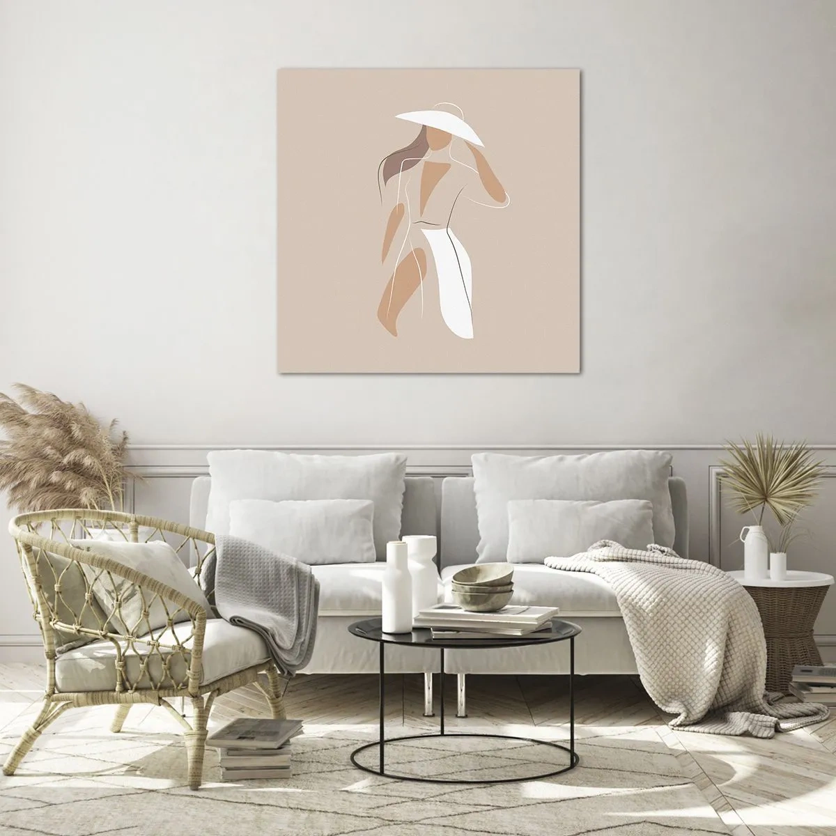 Quadro em vidro - A moda é diversão - 40x40 cm