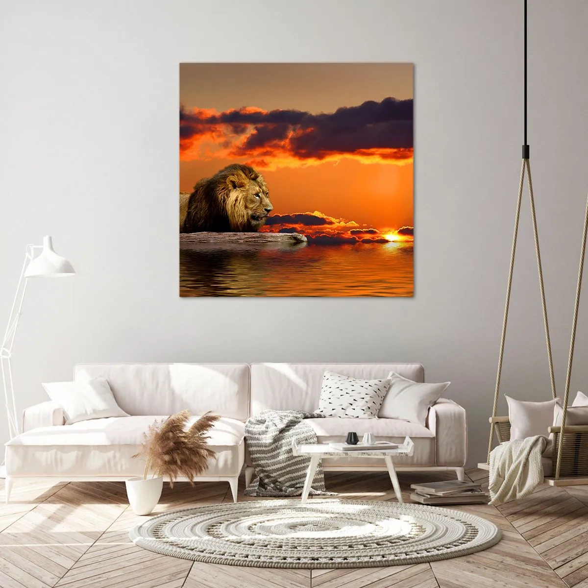 Quadro em tela - Rei da natureza - 50x50 cm