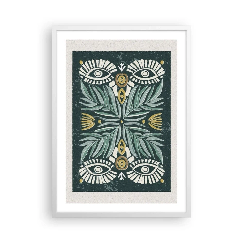 Pôster em moldura branca - Como um recorte folclórico - 50x70 cm