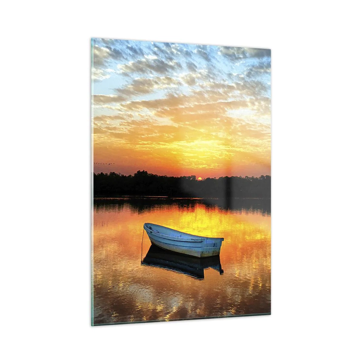 Quadro em vidro - Olhe, ouça, medite - 50x70 cm