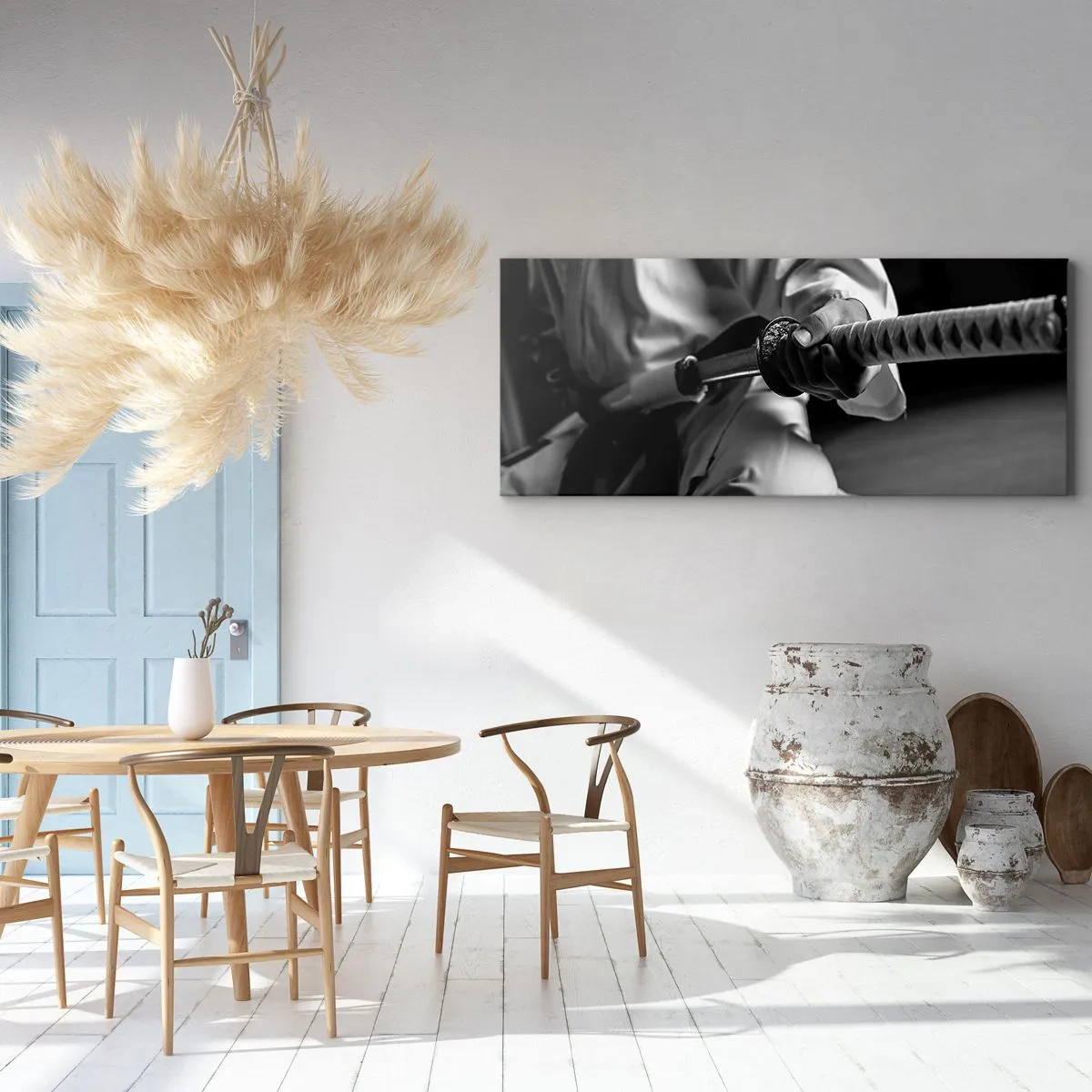 Quadro em tela - Alma guerreira - 90x30 cm