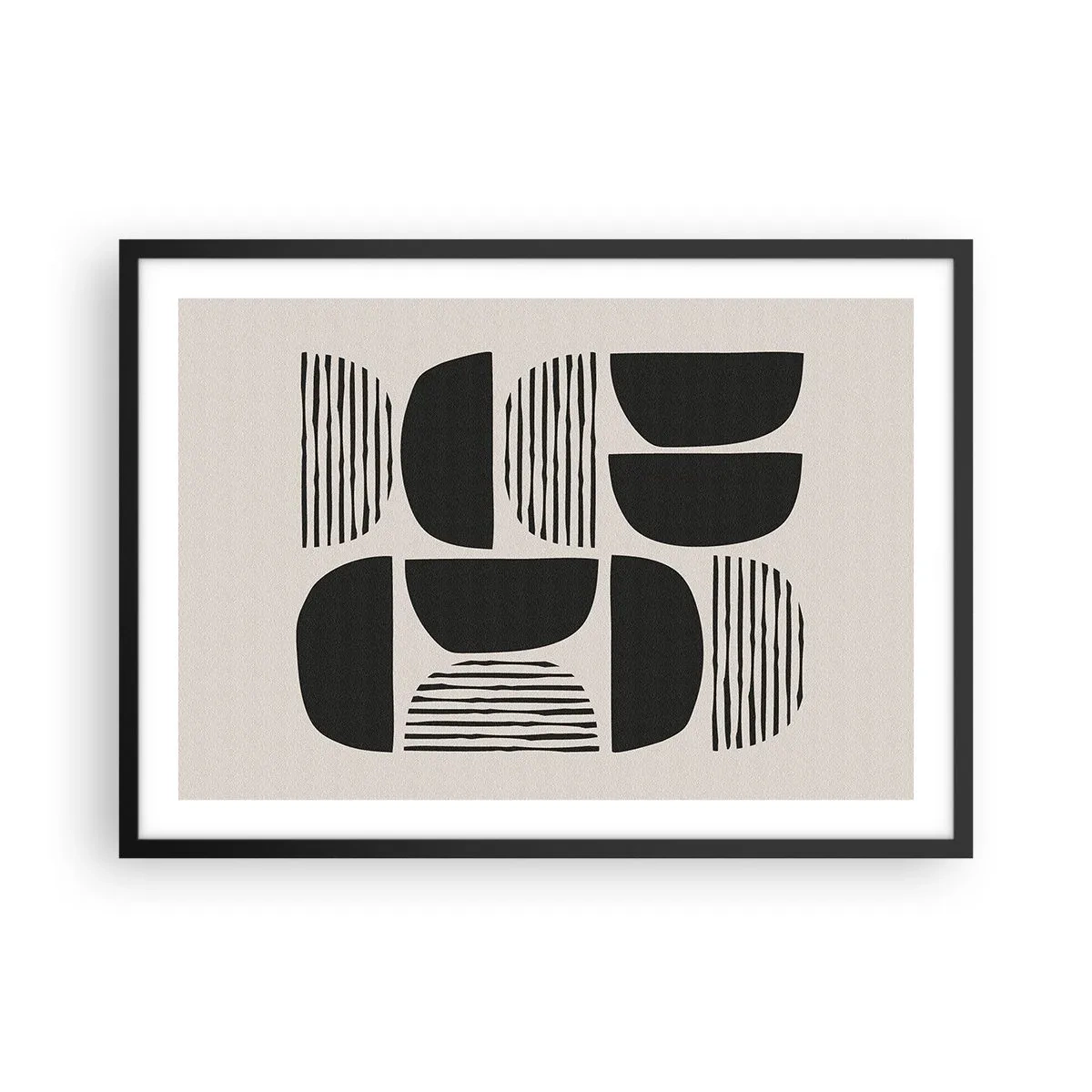 Pôster com moldura preta - Ofertas indiferentes - 70x50 cm
