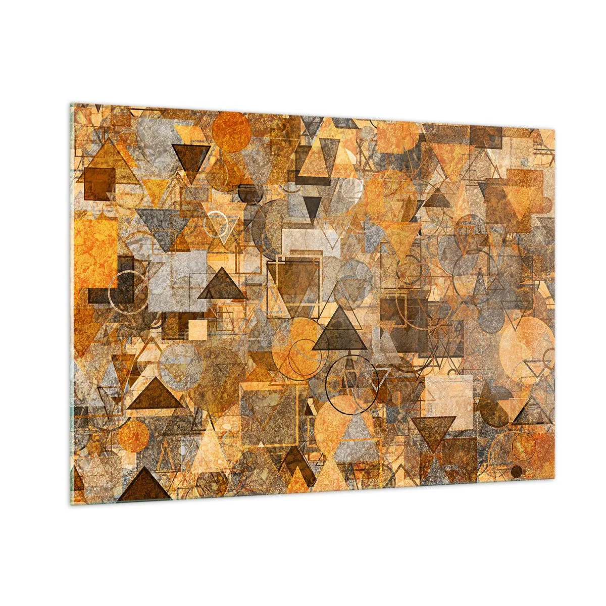 Quadro em vidro - O mundo em forma - 100x70 cm