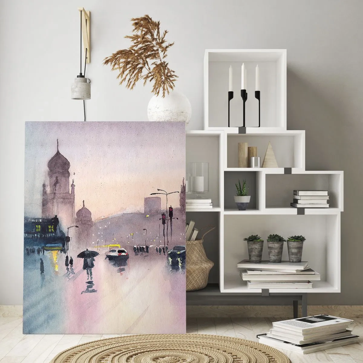 Quadro em vidro - Na névoa chuvosa - 50x70 cm