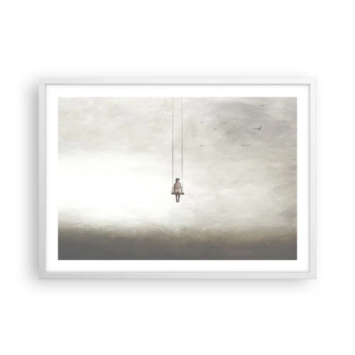 Pôster em moldura branca - A criança em nós - 70x50 cm