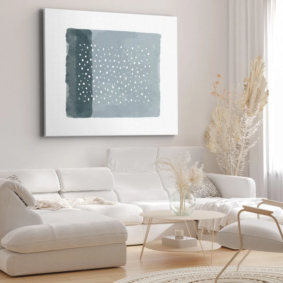 Quadro em tela - Cultivado em azul - 120x80 cm