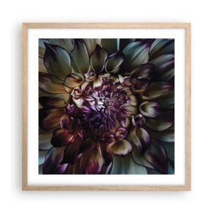 Pôster com moldura de carvalho claro - O florescimento da juventude - 50x50 cm