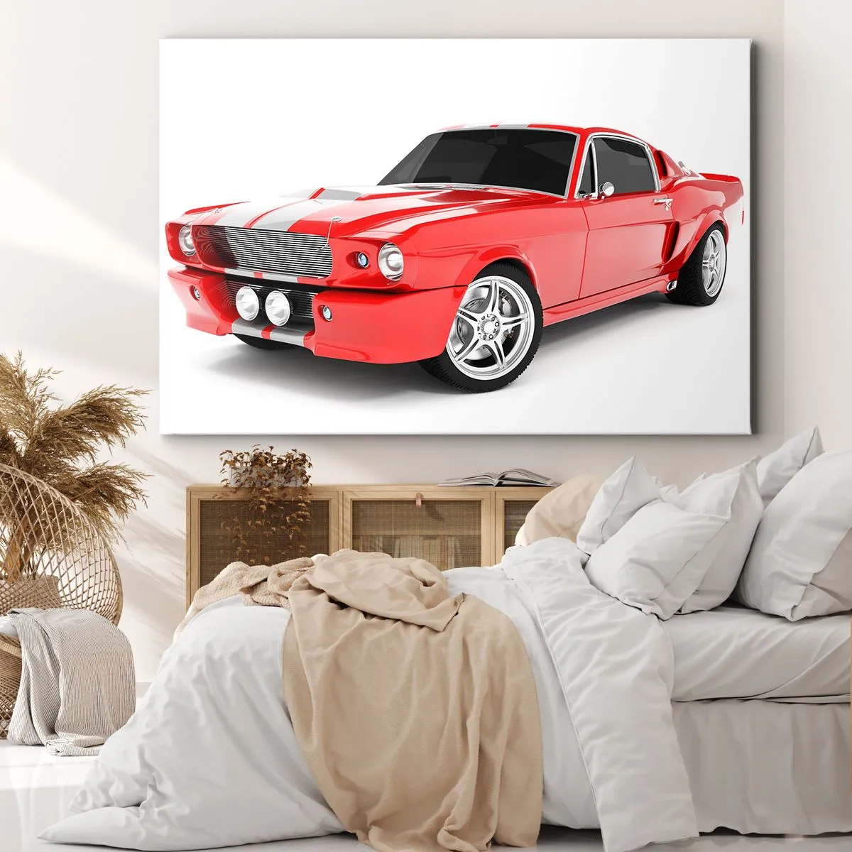 Quadro em tela - Mustang rápido como o vento - 120x80 cm