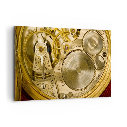 Quadro em tela - Mova-se com o tempo - 120x80 cm