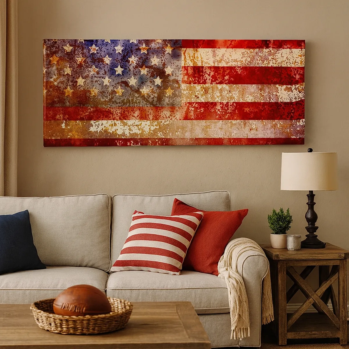 Quadro em tela - A glória não será esquecida - 30x30 cm