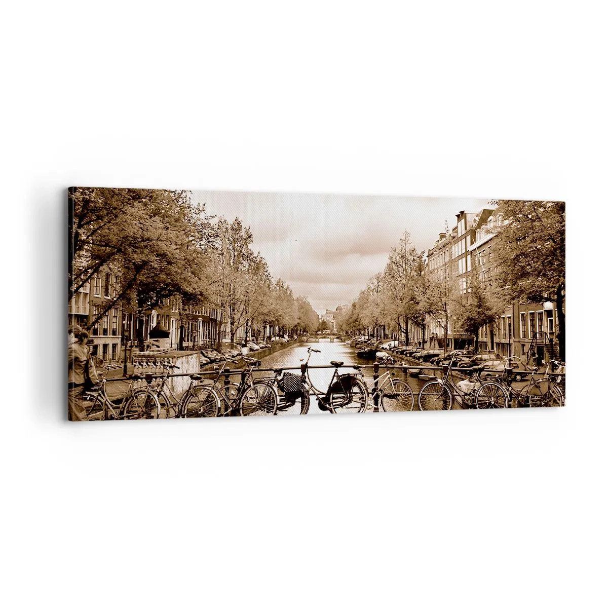 Quadro em tela - Vibrações holandesas - 100x40 cm