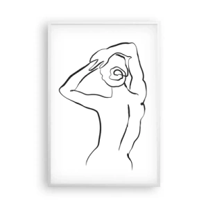 Pôster em moldura branca - Nu matinal - 61x91 cm