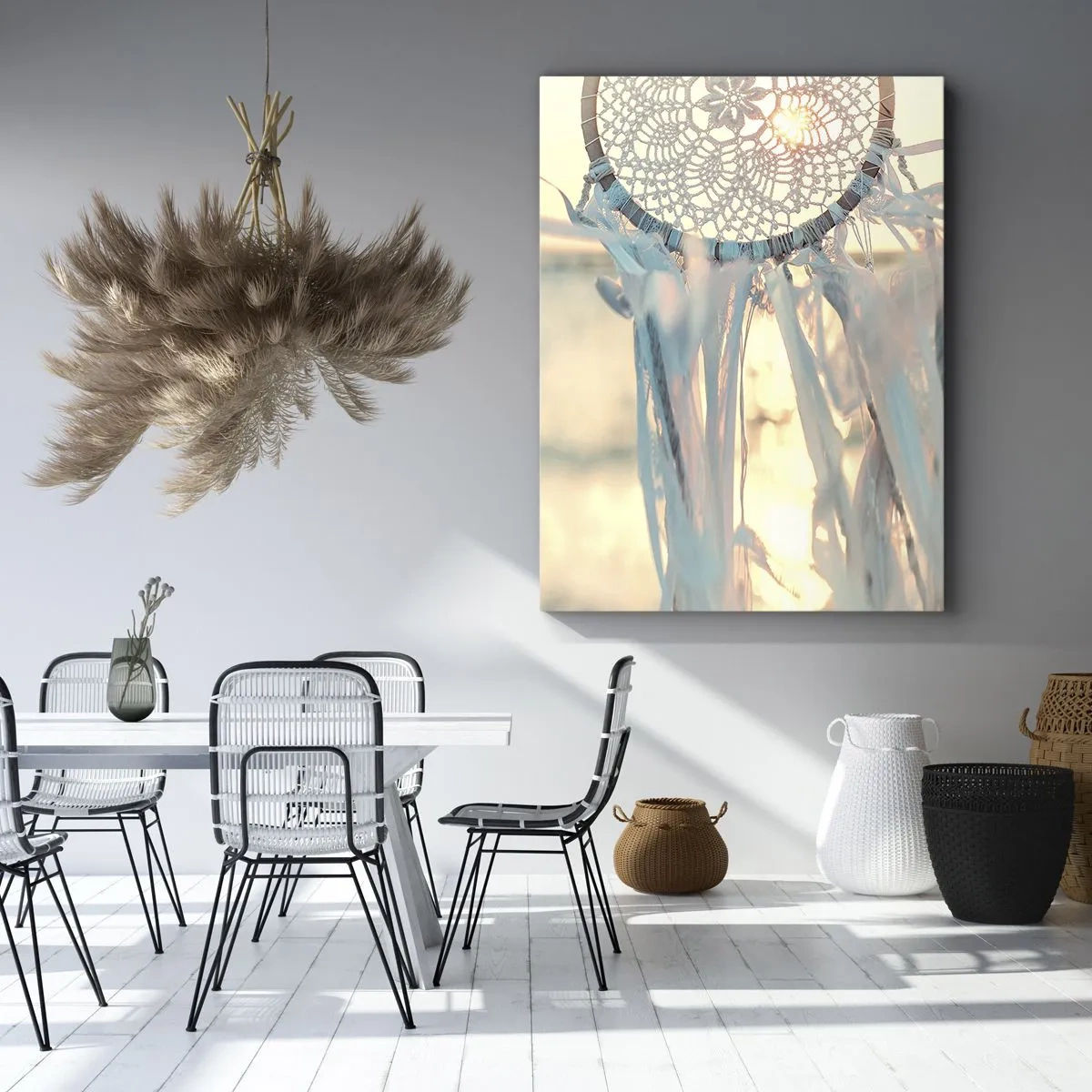 Quadro em tela - Totem de renda - 50x70 cm