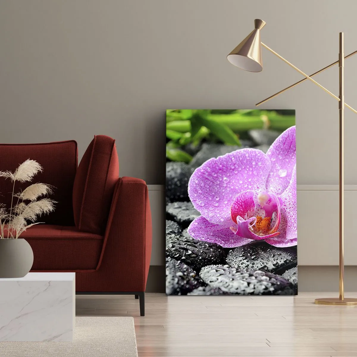 Quadro em tela - Como um coração aberto - 45x80 cm